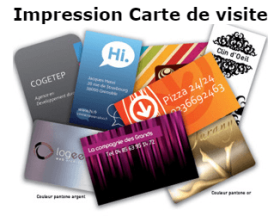 Carte de visite – Imprimerie revendeur